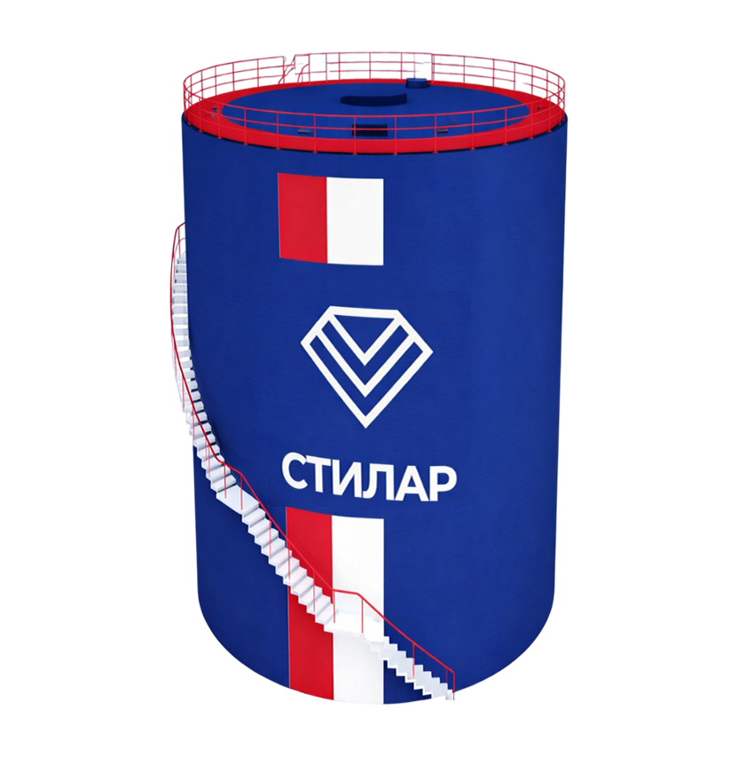 Цельносварной резервуар РВС для мазута 15 м³ от завода-производителя